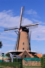 Belgium, Flanders, the Antwerp Campine, Essen Wildert, the mill-bakery Bakkersmolen