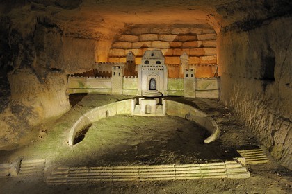 France, Paris (75), les catacombes, sculpture de Port-Mahon