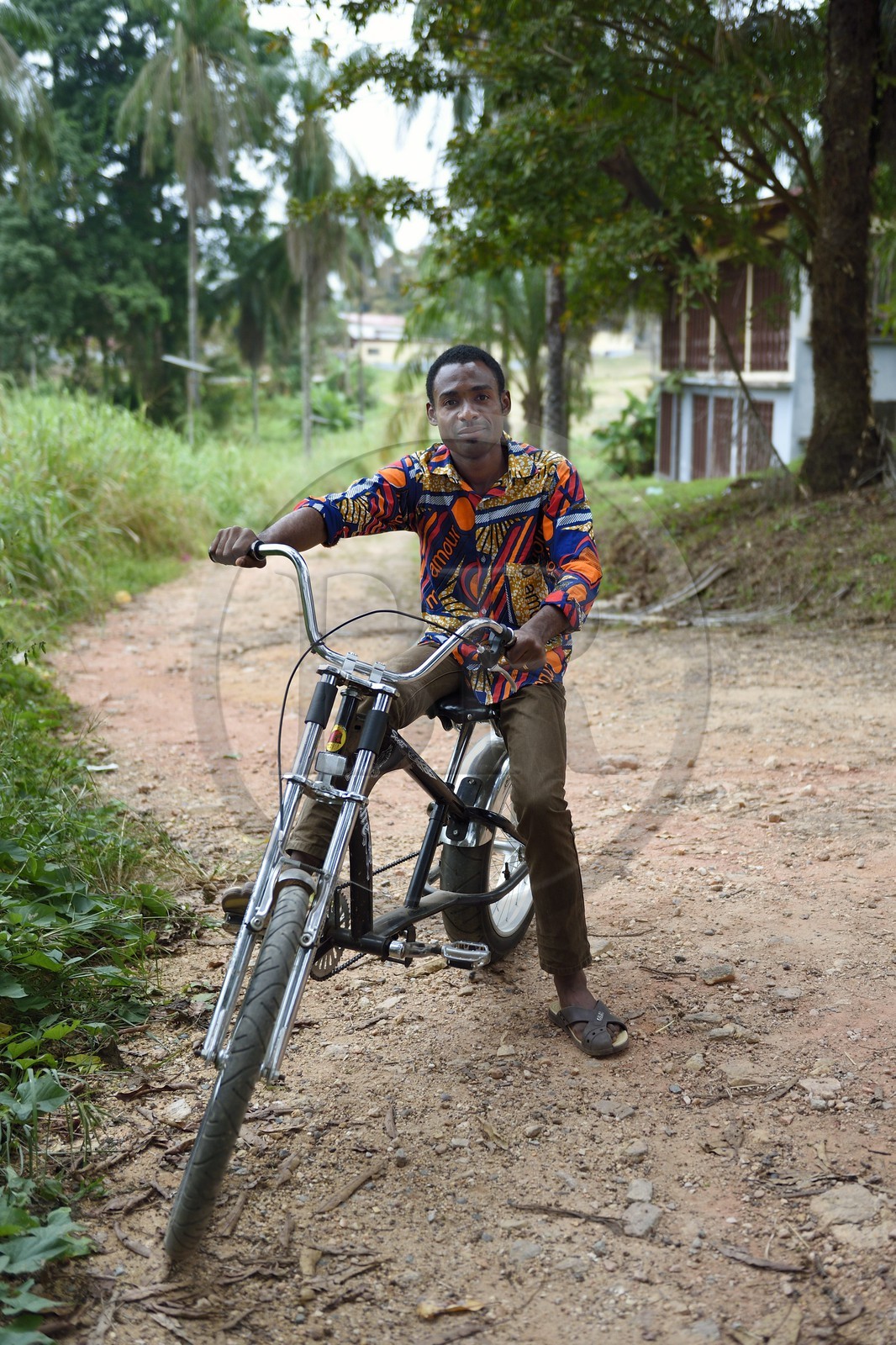 Gabon, Moyen-Ogooue Province, Lambaréné, Albert Schweitzer Hospital, AIDS patient