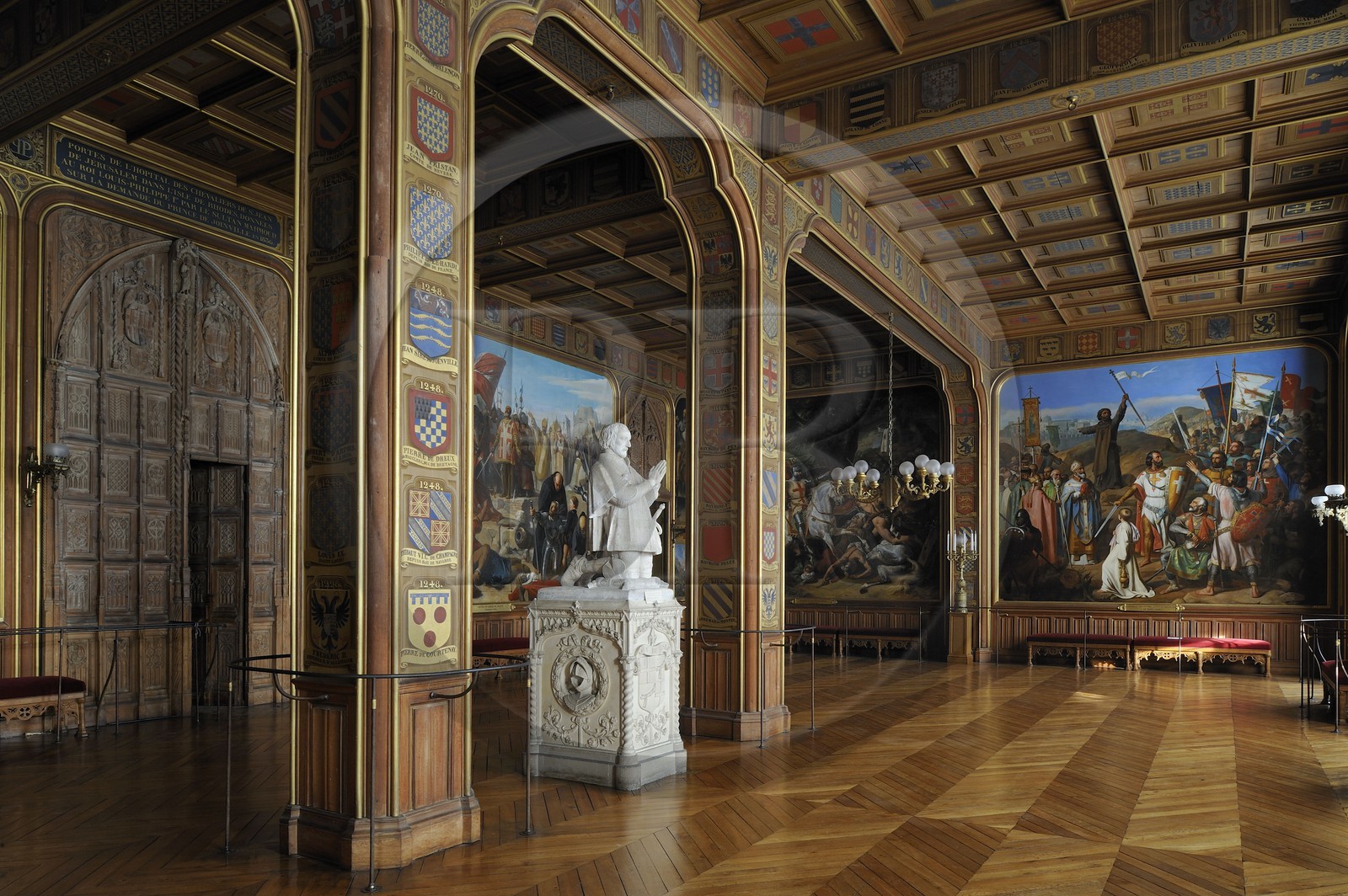 France, Yvelines (78), château de Versailles, classé Patrimoine Mondial de l'UNESCO, salles des Croisades