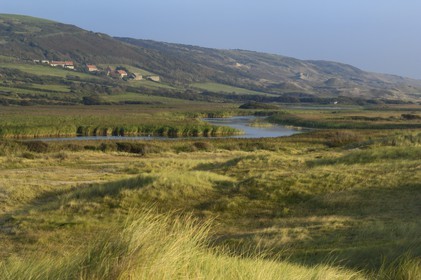 France, Manche, Cotentin, La Hague, cove of Vauville, the pool of Vauville