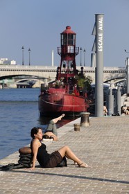 France, Paris (75), Escale Naval sur les quais de Seine devant la Bibliothèque Nationale de France (BNF)