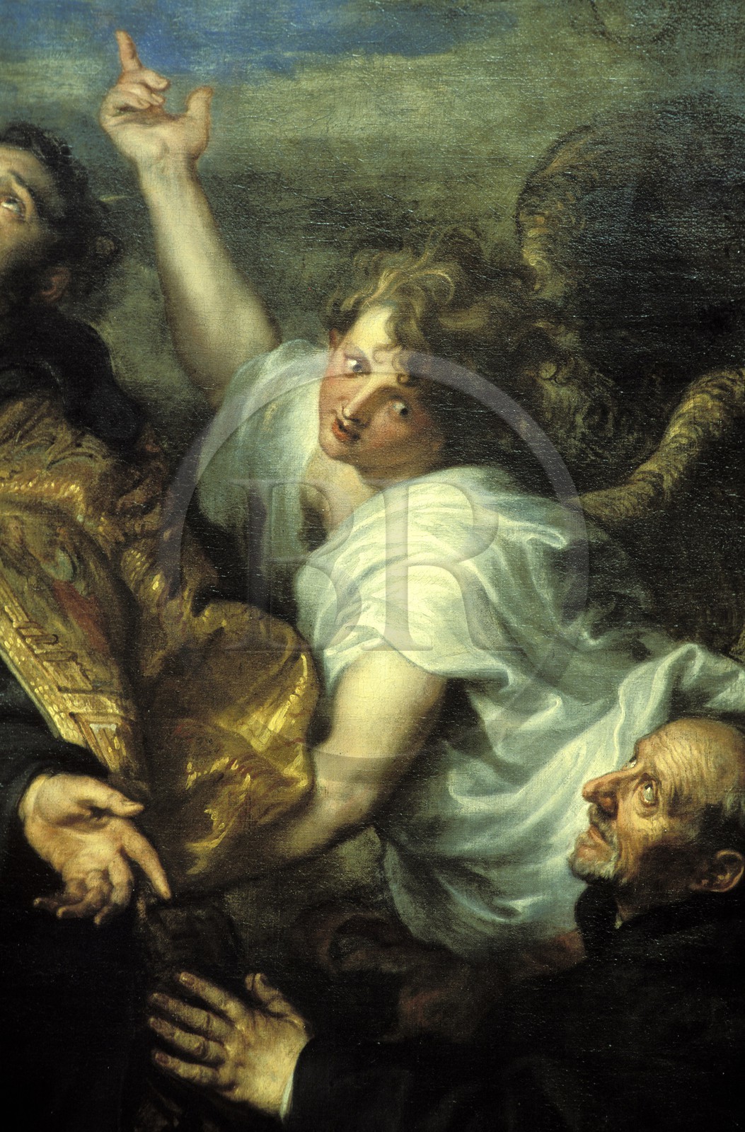 Belgique, Flandre, Anvers (Antwerpen), peinture de Van Dyck (détails)