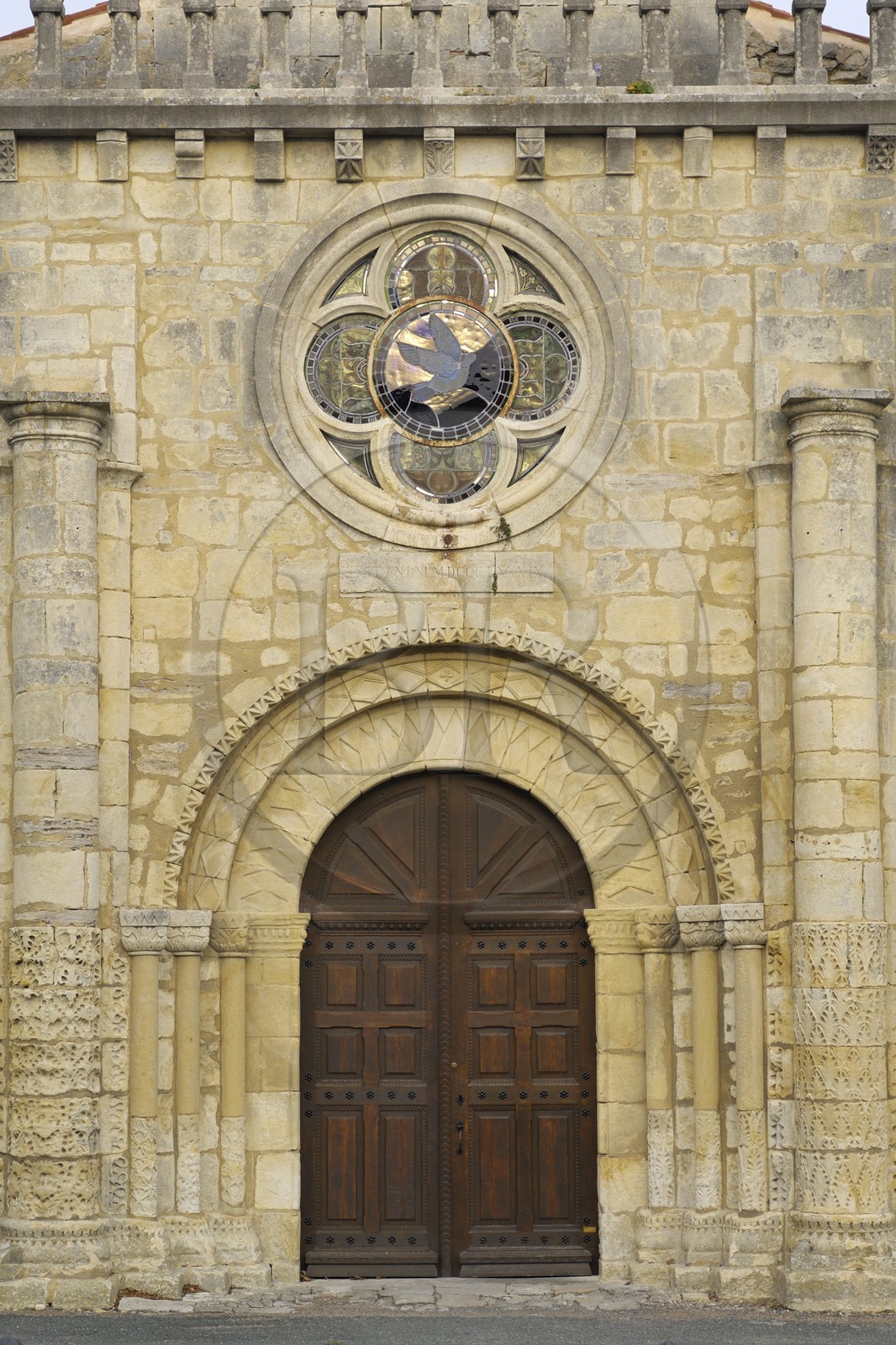 France, Charente-Maritime (17), Ile d'Oléron, l'église de Saint-Denis-d'Oléron