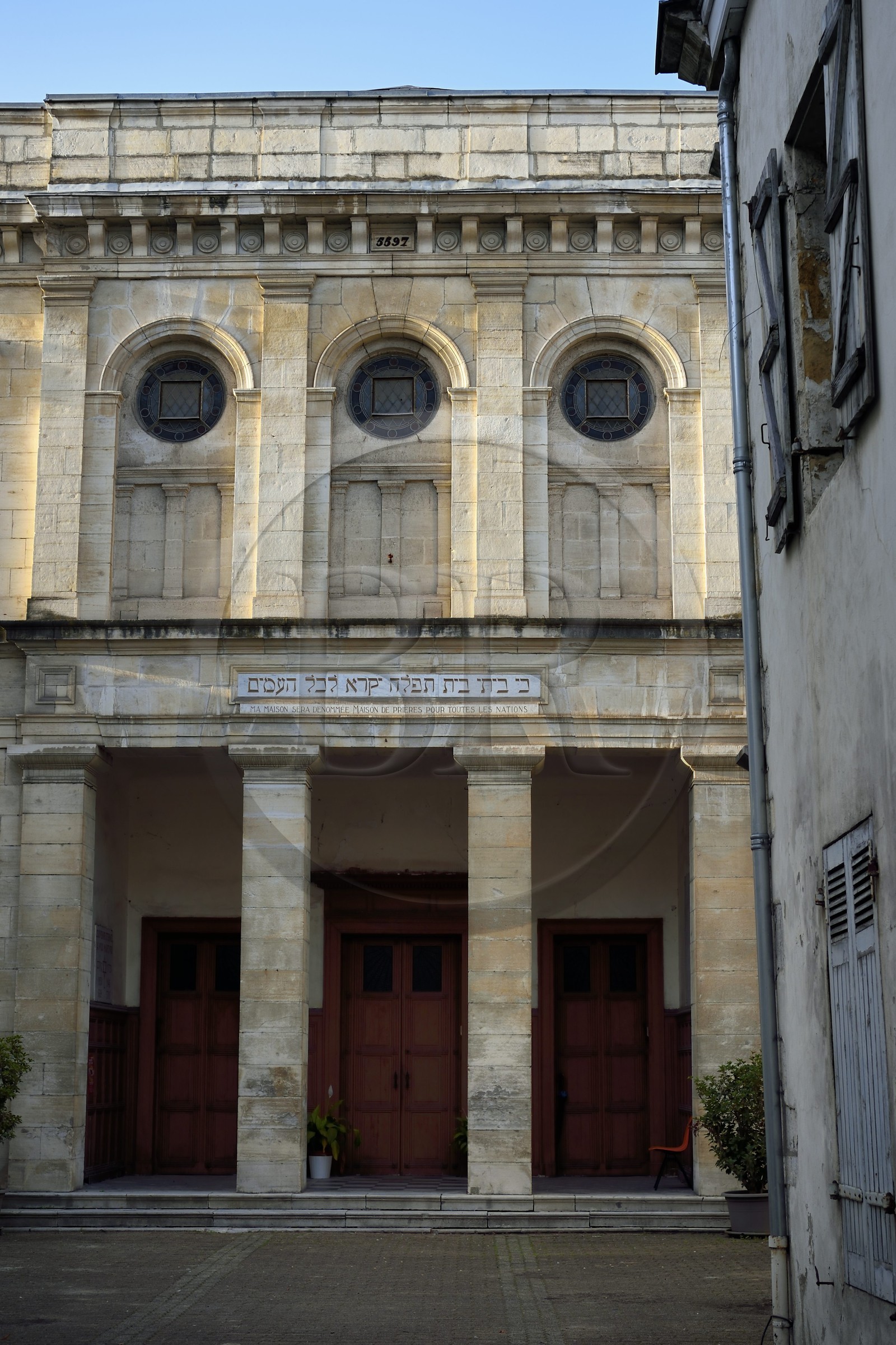 France, Pyrenees Atlantiques, Basque Country, Bayonne, Saint-Esprit neighborhood, the synagogue built around 1836