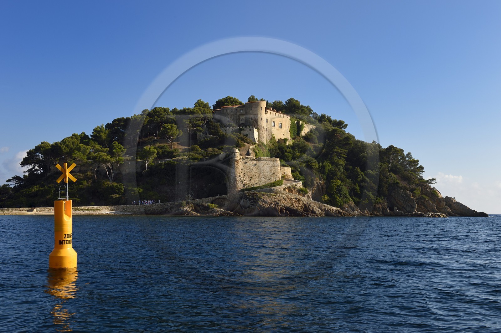 France, Var (83), Bormes les Mimosas, Fort de Brégançon, résidence officielle du président de la République