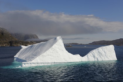 Greenland, Nanortalik Fjord in the Southern area, icebergs