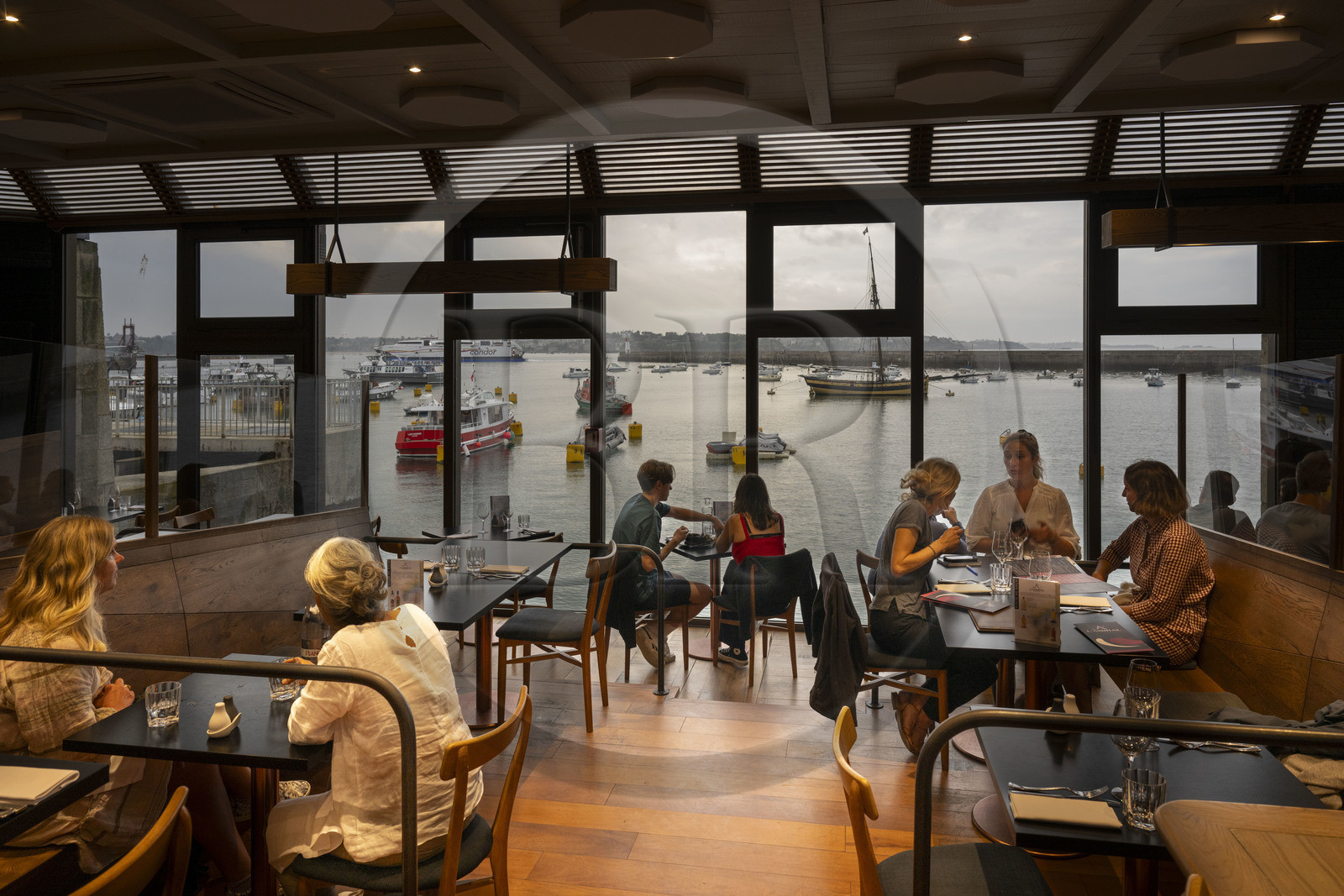 France, Ille-et-Vilaine (35), Côte d'Emeraude, Saint-Malo, restaurant L'Amiral Saint-Malo