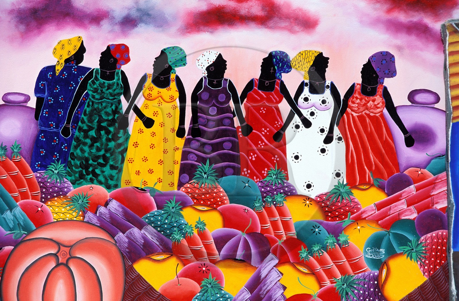 République Dominicaine, province de la Altagracia, Punta Cana, peinture naïve