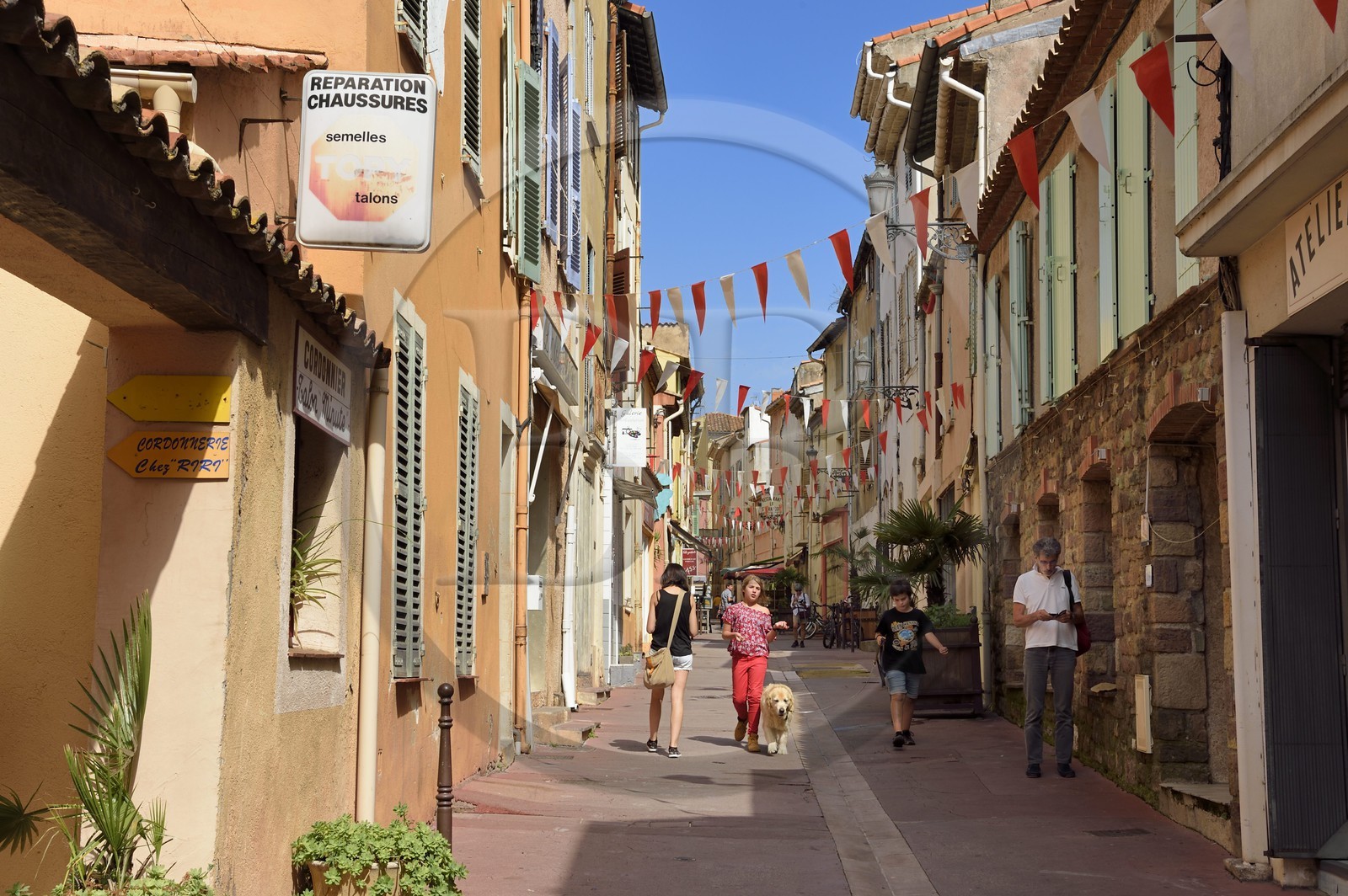 France, Var (83), Fréjus, rue Saint François de Paule