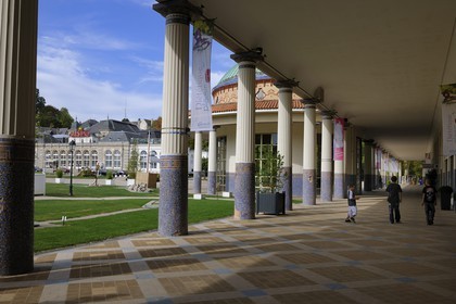 France, Vosges, city of Contrexeville, the source of the thermal spa and the Casino