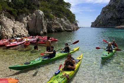 France, Bouches du Rhone, Cassis, En Vau creek (calanque)
