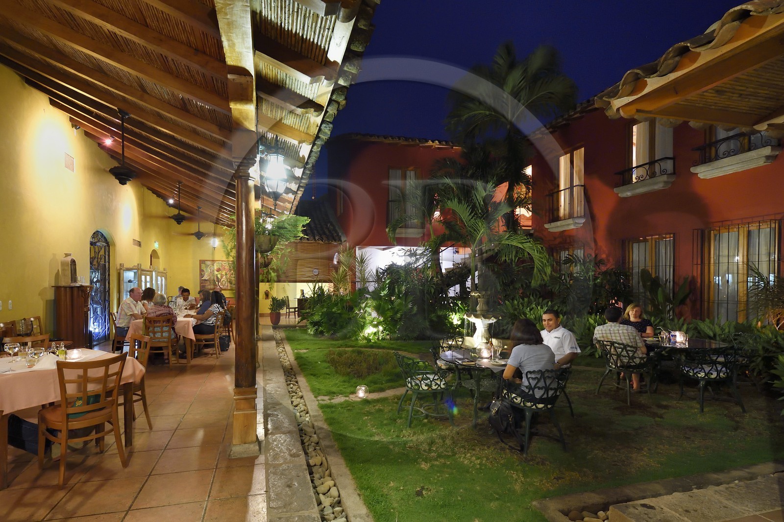 Nicaragua, Granada, l'hotel restaurant Bistro Estrada