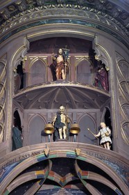 France, Bas Rhin, Strasbourg, old town listed as World Heritage by UNESCO, Notre Dame Cathedral, south transept, the astronomical clock