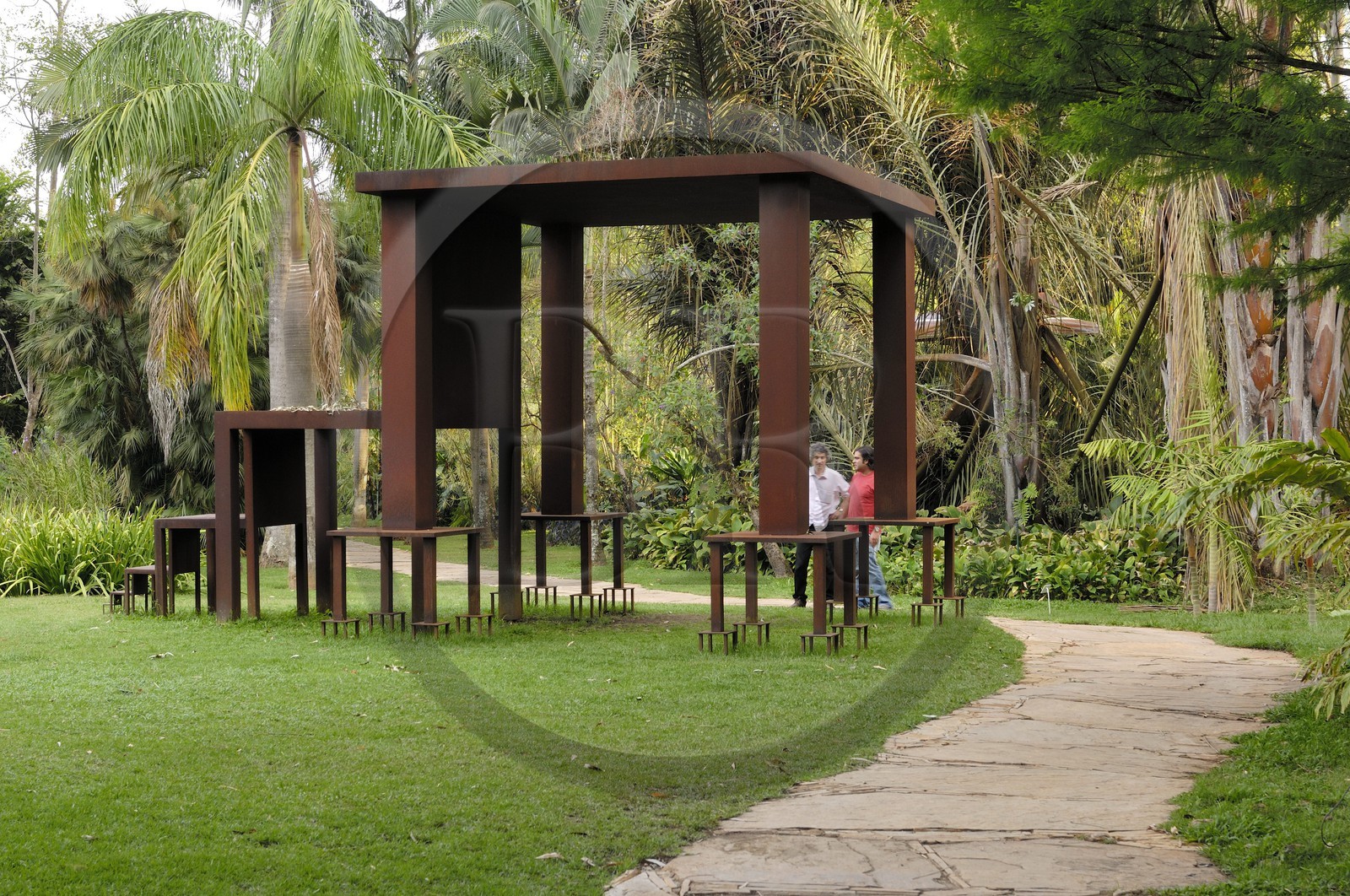 Brésil, Etat du Minas Gerais, région de Belo Horizonte, Brumadinho, centre d'art contemporain Inhotim, Immensa (1982) de Cildo Meireles