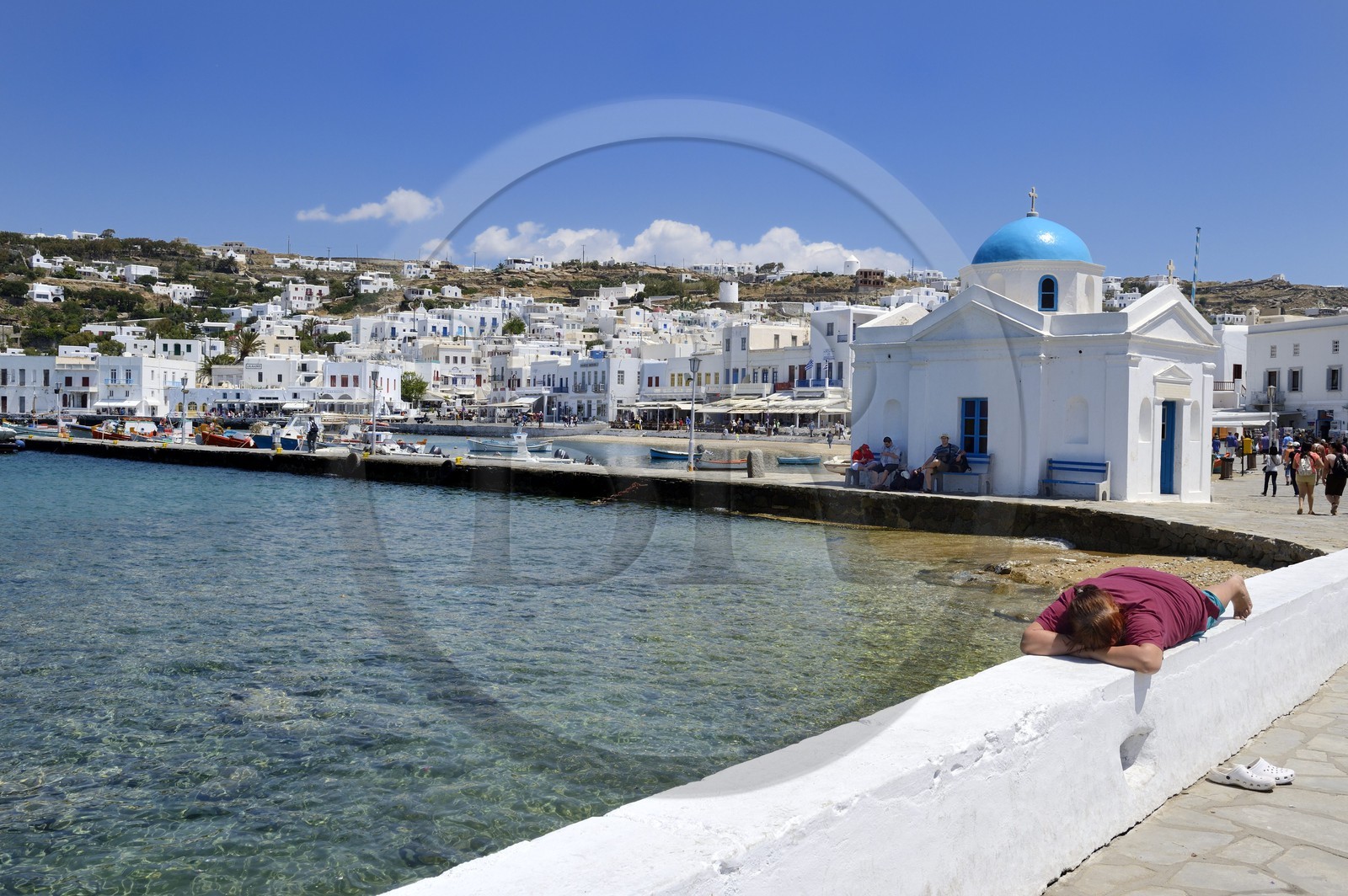 Greece, Cyclades islands, Mykonos island, Chora (Mykonos town), the old harbour