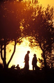 France, Herault, couple in the countryside