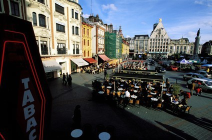 France, Nord (59), Lille, la Grand Place (place Charles de Gaulle)