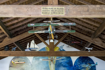 France, Charente-Maritime (17), région de Royan, Saint-Palais-sur-Mer, chapelle Notre-Dame-des-Aviateurs appelée Notre-Dame du Platin jusqu'en 1909