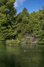 France, Côte-d'Or (21), les climats de Bourgogne classés Patrimoine Mondial de l'UNESCO, Beaune, le parc de la Bouzaize