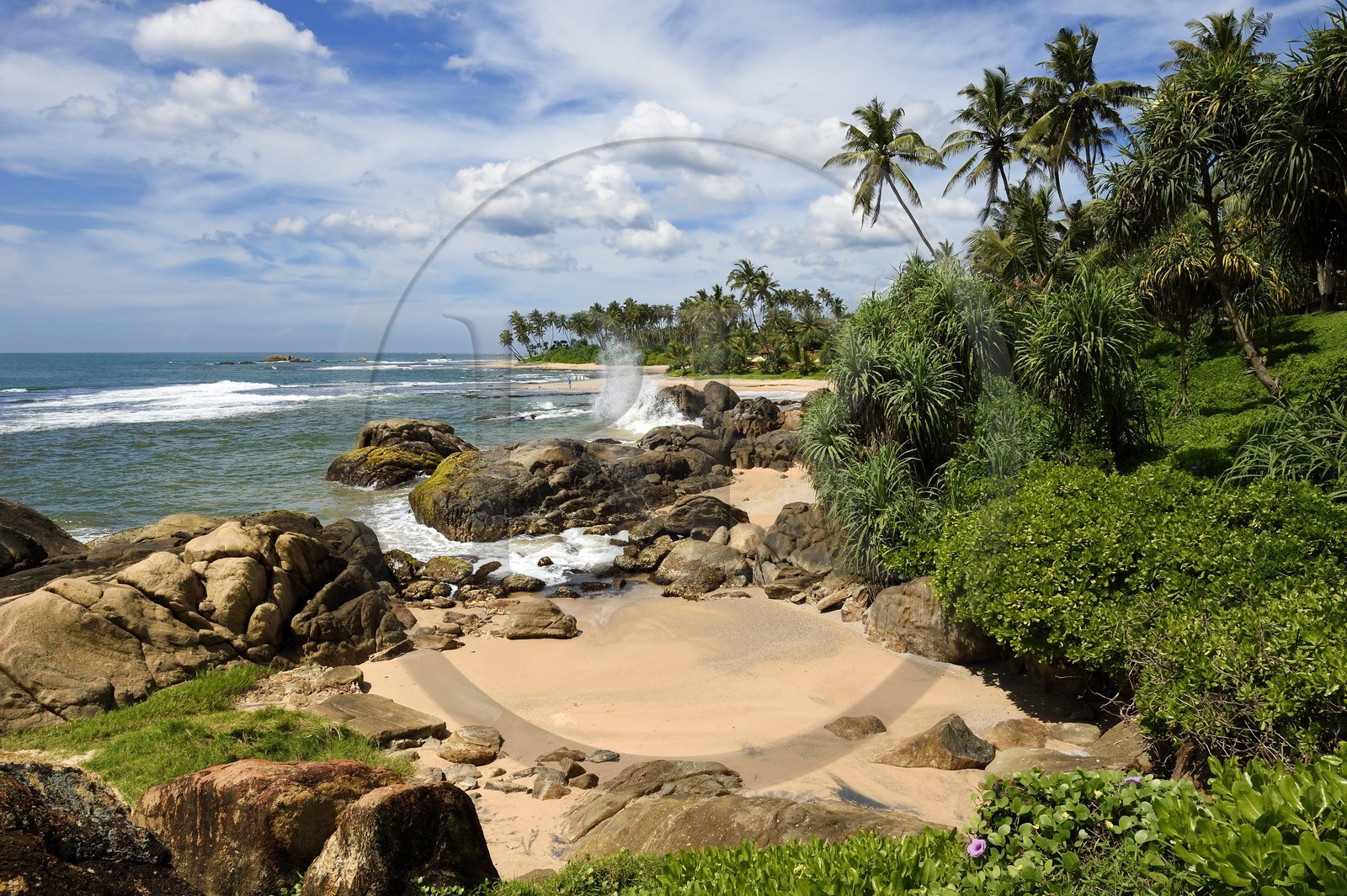 Sri Lanka, Southern Province, Galle, the Jetwing Lighthouse Hotel beach