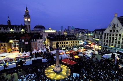 France, Nord (59), Lille, la Braderie de Lille sur la Grand' Place