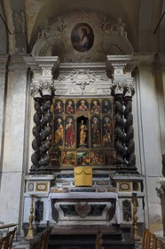 France, Alpes-Maritimes (06), Contes, église Sainte-Marie-Madeleine, le retable de Sainte-Marie-Madeleine