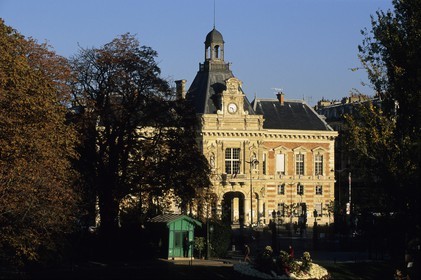 France, Paris 19ème (75), mairie du 19ème arr., place Armand Carrel