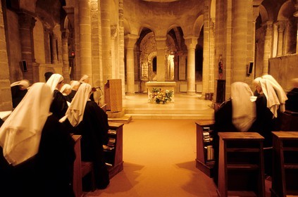 France, Allier, religious office at the Abbey of Saint Vincent de Chantelle