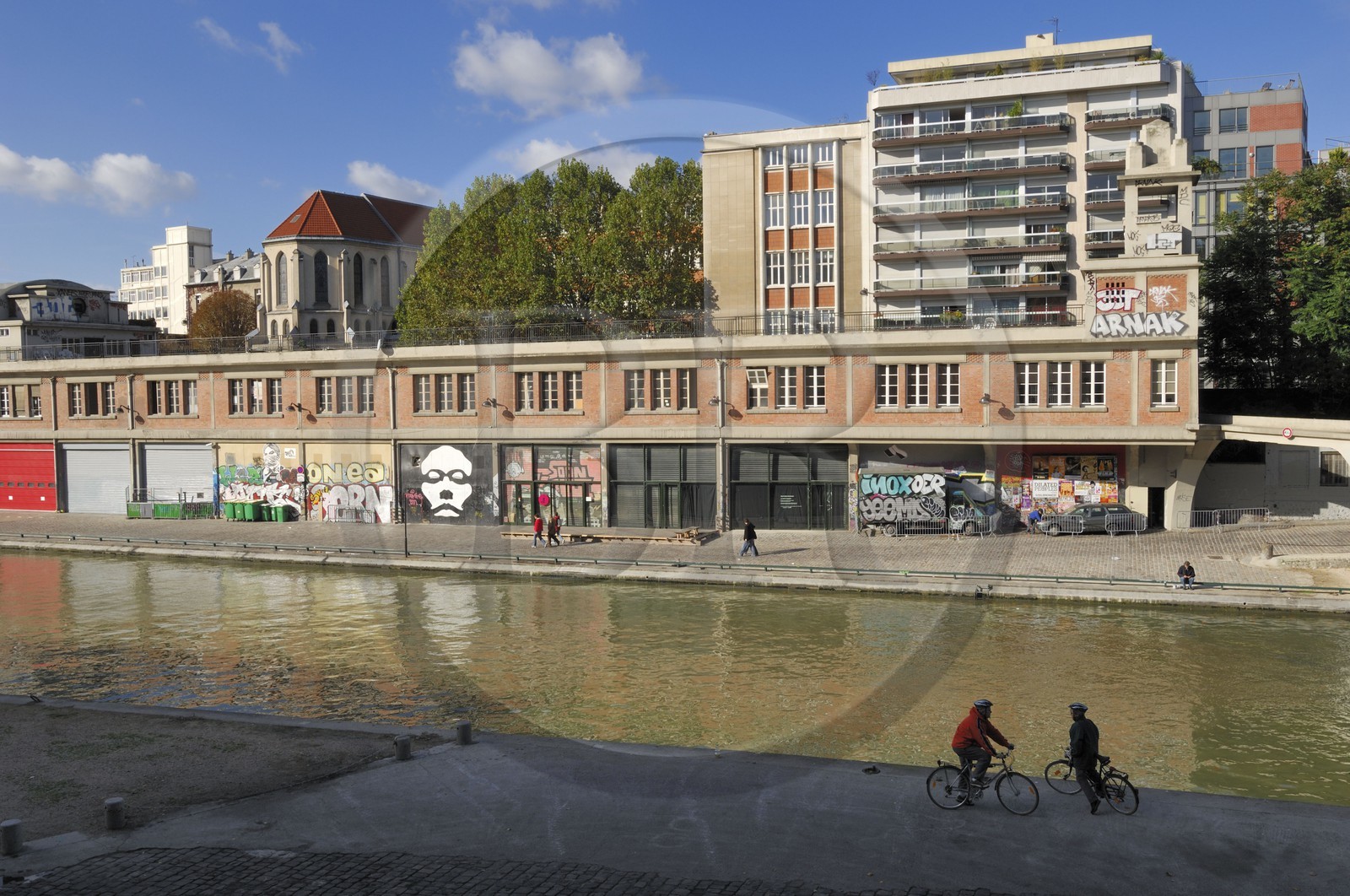 France, Paris (75) café Le Point Ephémère quai de Valmy