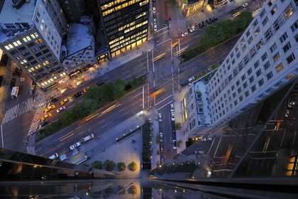 Etats-Unis, New York, Manhattan, broadway depuis le Trump Tower sur Central park west