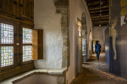 France, Cotes d'Armor, Ploezal, Roche-Jagu castle built in the 15th century