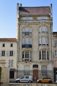 France, Meurthe et Moselle (54), Nancy, Immeuble Art Nouveau Charles Margo (1906) par l'architecte Eugène Vallin au 86 rue Stanislas
