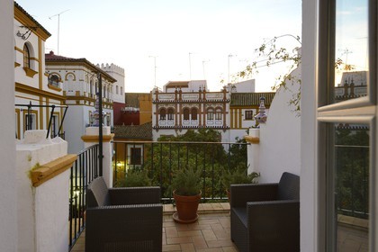 Spain, Andalusia, Seville, Santa Cruz district, plaza de Dona Elvira, hotel Elvira Palace