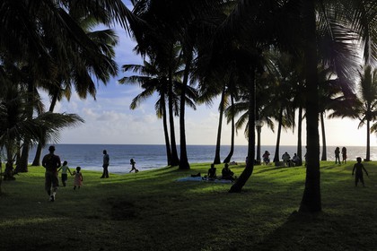 France, île de la Réunion, la côte sud, plage de Grande-Anse