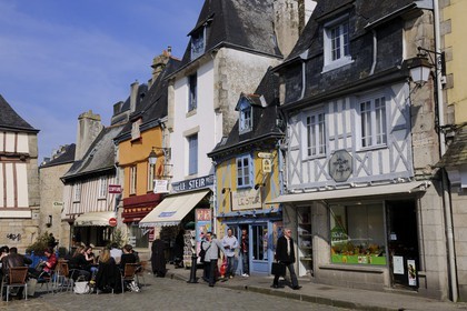 France, Finistère (29), Quimper, maisons médiévale place Terre au Duc