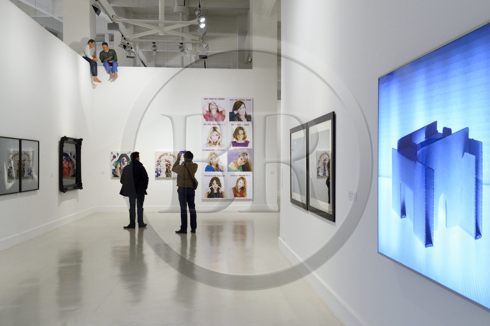 Espagne, Andalousie, Malaga, quartier Soho, le centre d’art contemporain (CAC Malaga), salle des artistes andalous