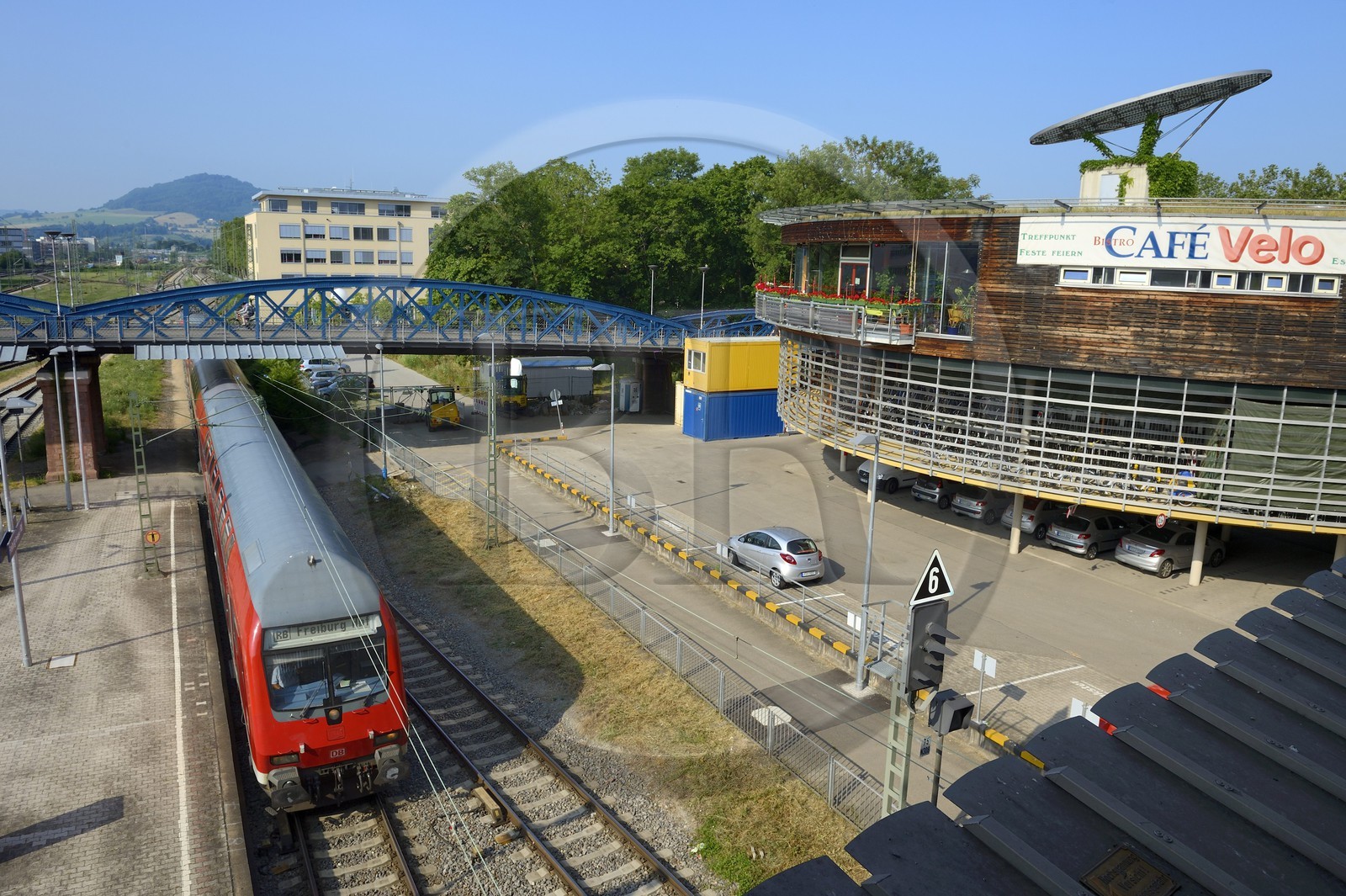 Allemagne, Bade-Wurtemberg, Fribourg en Brisgau, station à vélos appelée Mobile à la Gare Centrale