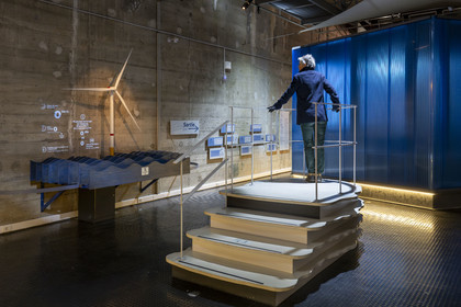 France, Loire-Atlantique (44), Saint-Nazaire, EOL Centre éolien est le tout premier site de visite entièrement dédié à la grande aventure de l’éolien marin