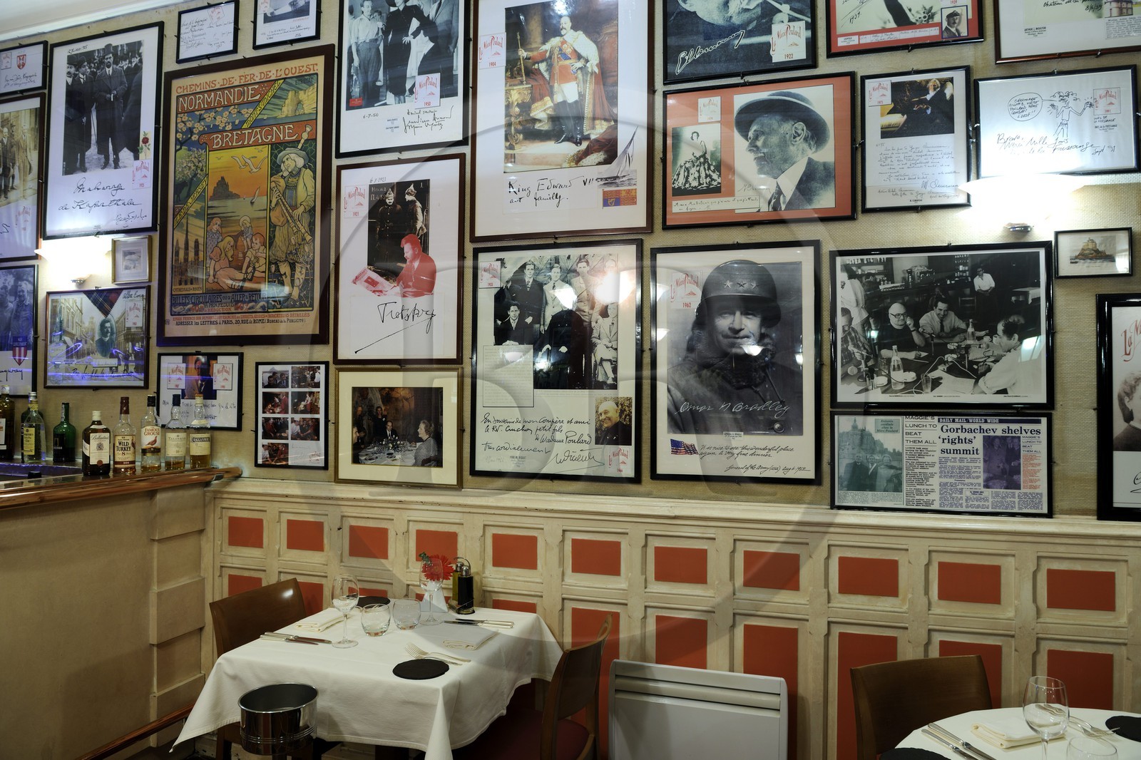 France, Manche (50), Mont-Saint-Michel, le restaurant de la Mère Poulard