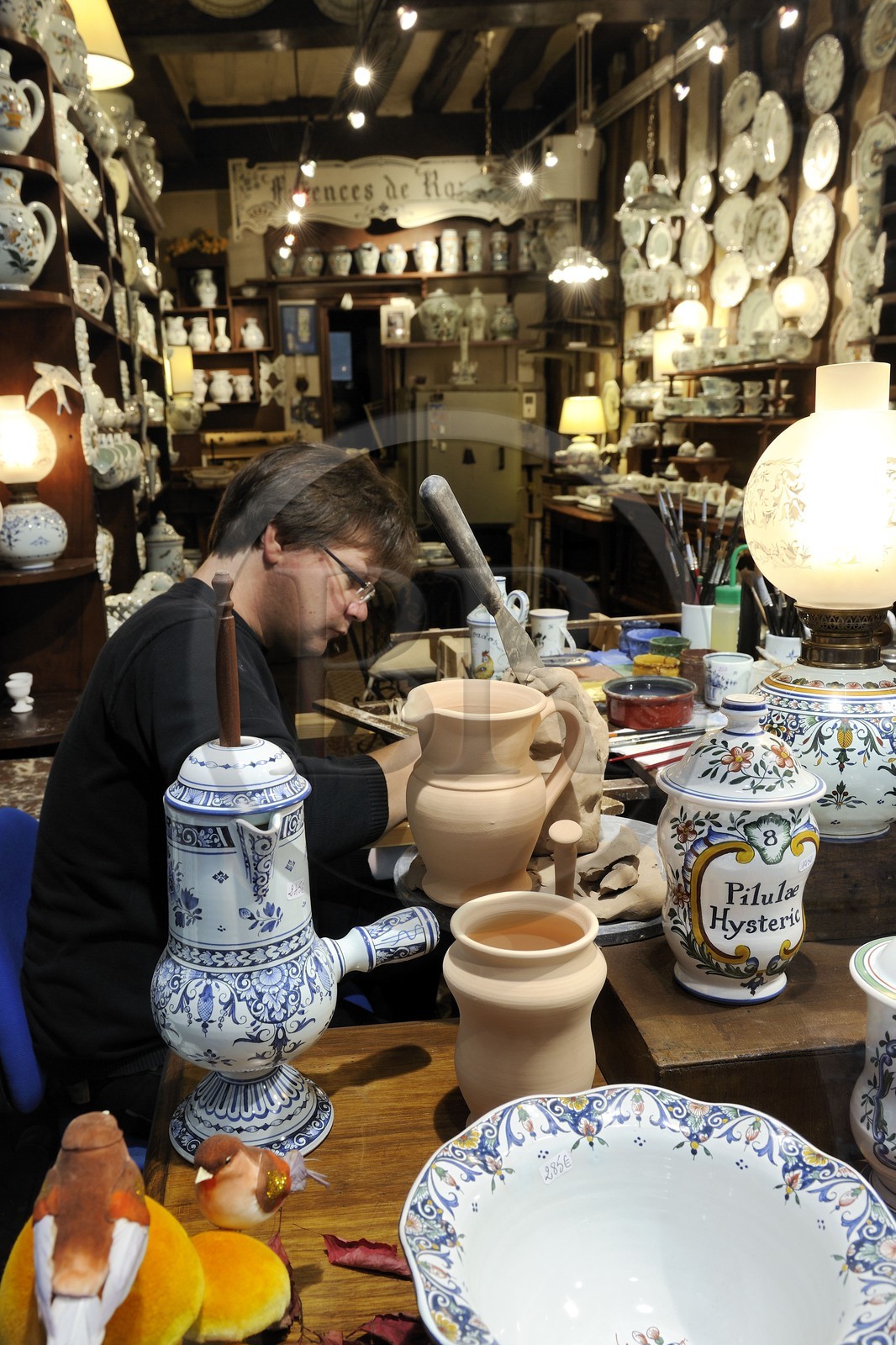 France, Seine Maritime, Rouen, the manufacturer the Faïences Saint Romain in the Saint-Romain street