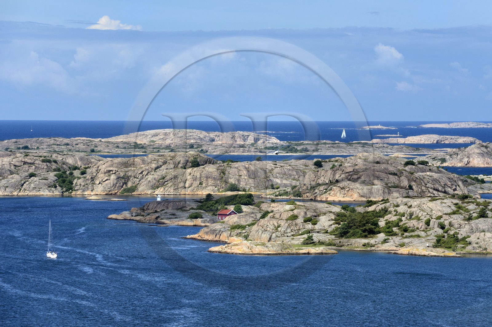 Sweden, Västra Götaland, Fjällbacka, view from the top of the Vetterberget rock