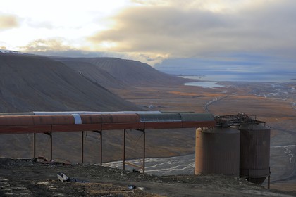 Norway, Svalbard (Spitzbergen), Longyearbyen, coal mine