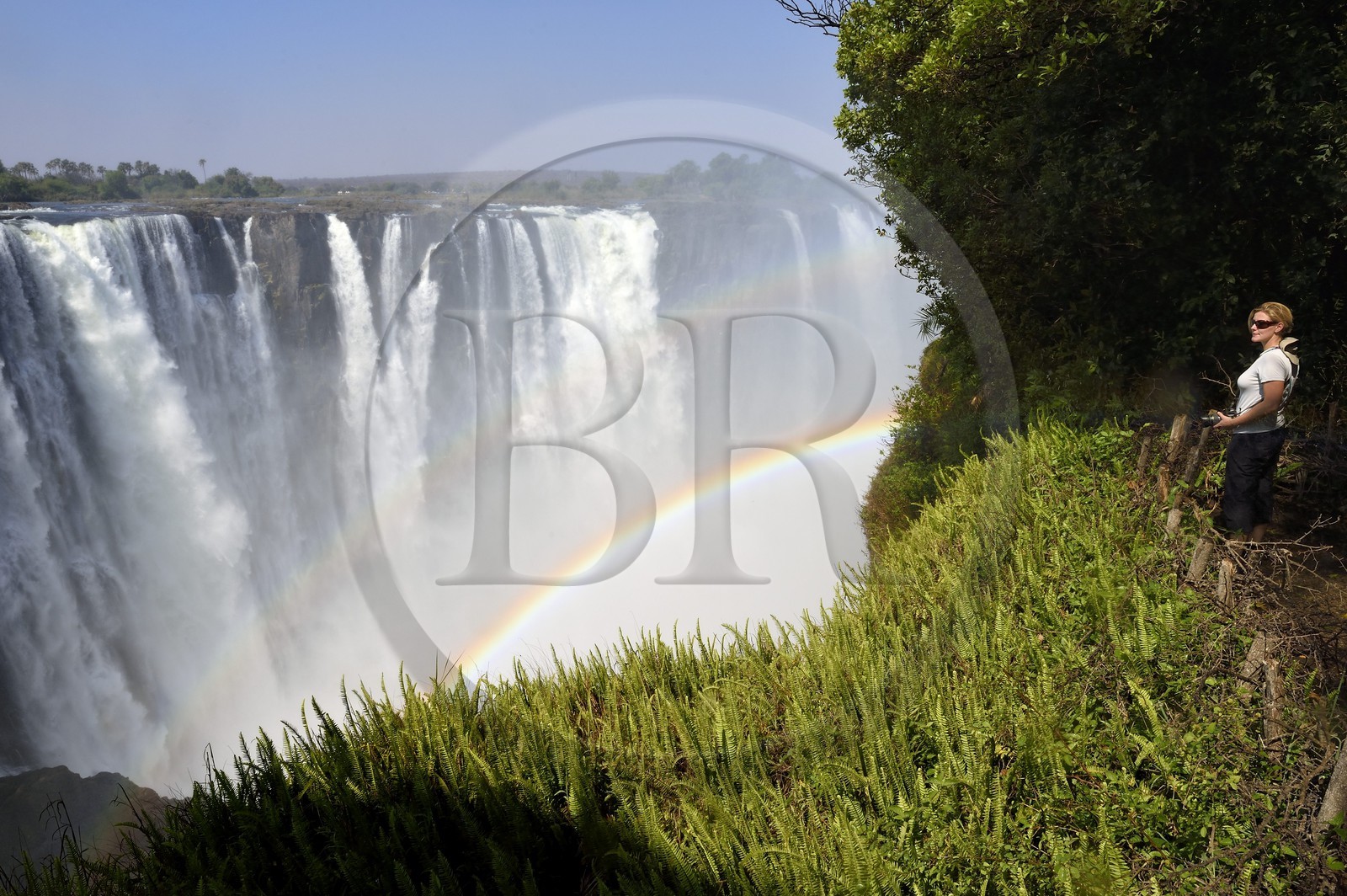 Zimbabwe, Matabeleland North Province,  Zambesi River, the Victoria Falls, listed as World Heritage by UNESCO