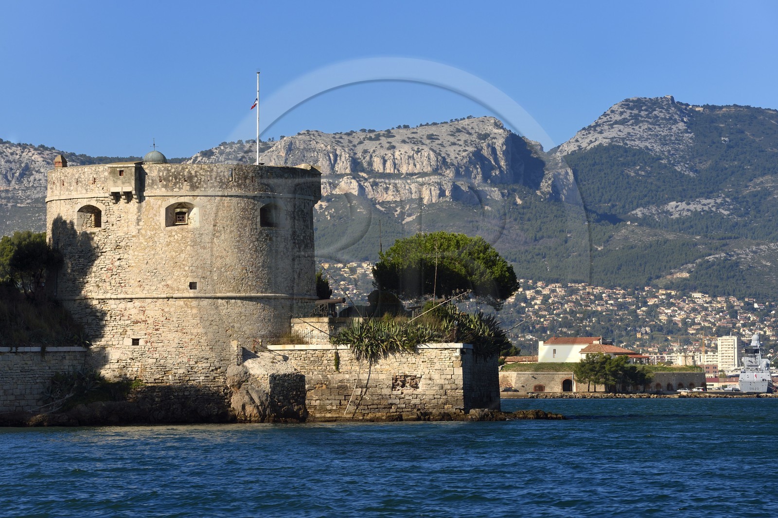 France, Var (83), la rade de Toulon, La Seyne-sur-Mer, Fort Balaguier