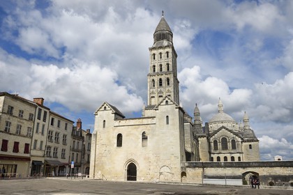 France, Dordogne (24), Périgord Blanc, Périgueux, Cathédrale Saint-Front, étape sur le chemin de Saint-Jacques-de-Compostelle site classé Patrimoine Mondial de l'UNESCO