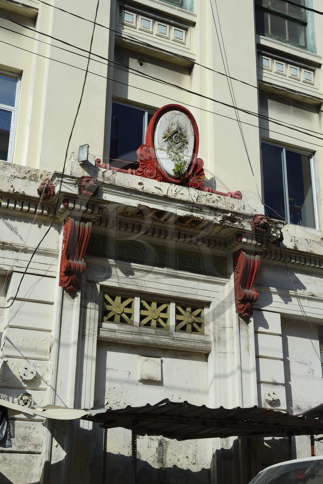 Panama,  province de Colon, ville de Colon, ancien Temple Maçonnique sur l'avenida Herrera