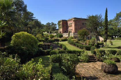 France, Pyrénées-Atlantiques (64), Pays-Basque, Anglet, quartier de Chiberta, villa Prinkipo de style éclectique mauresque datant du début des années 1930 et son jardin