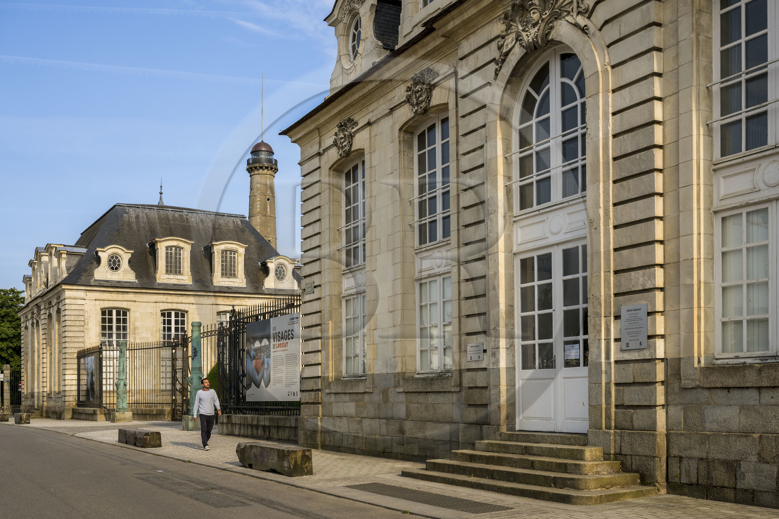 France, Morbihan, Lorient, the Enclos du port, the hotel Gabriel, former auction house of the Compagnie des Indes