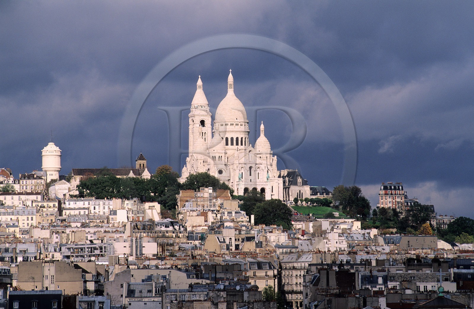 France, Paris (75), vue sur le Sacré-Coeur et la Butte Montmartre
